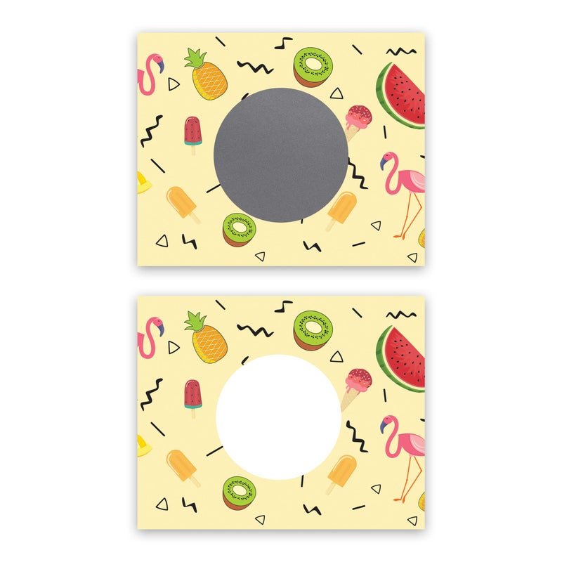My Scratch Offs 20 Pack Summer Break Fun Tropical Design DIY Make your Own Scratch Offs Stickers for Teachers Party Favors Classroom Fun Activities - Image 3